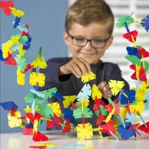 Connectagons wooden toy set connecting building learning toy - Picture 1 of 7